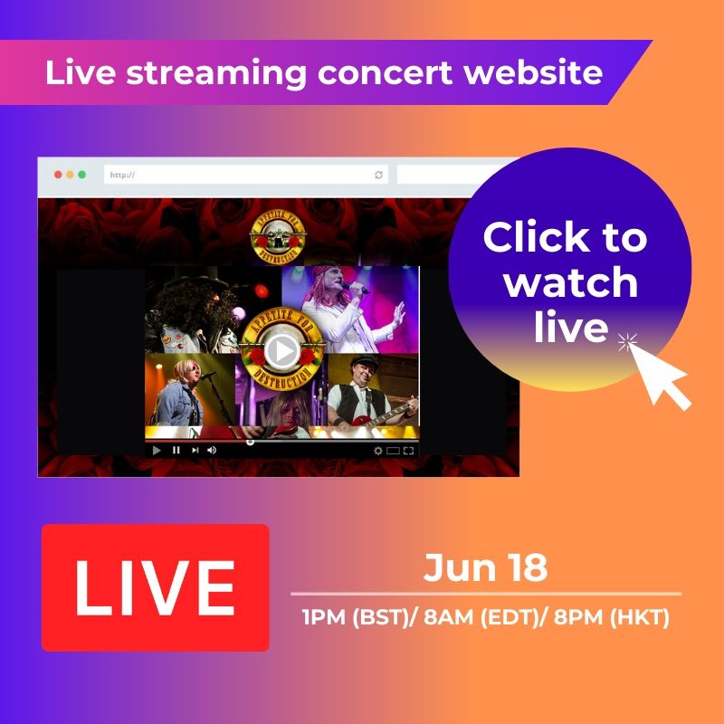 Come in and join the HGC x Macroview Gun N’ Roses virtual live tribute concert