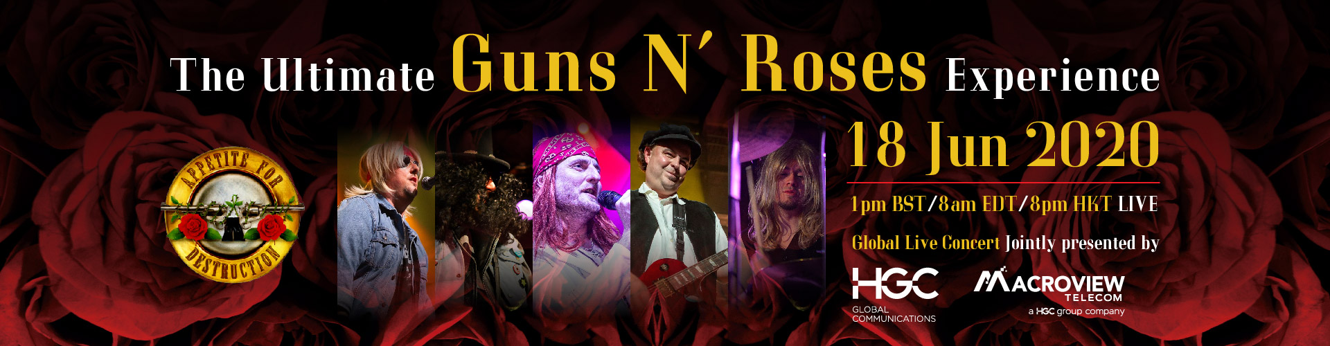 HGC x Macroview Gun N' Roses virtual live tribute concert